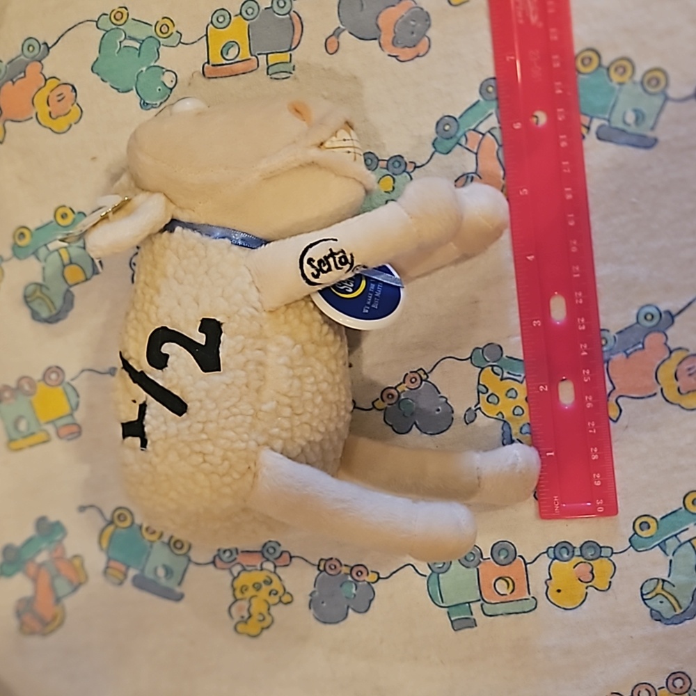 Vintage Serta 1/2 Sheep Plushy - Picture 7 of 7